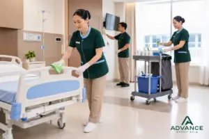 บริษัทรับทำความสะอาดโรงพยาบาลปฏิบัติงานตามมาตรฐาน JCI และ Infection Control